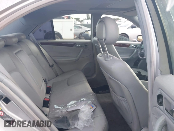 2004 Mercedes-Benz C 320 with VIN WDBRF64J74F481703, listed as a IAAI auction lot 41198886 with 221,437 mi miles and . Bid and sale history available at DreamBid. Image 8.