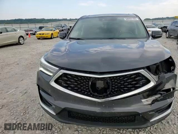2021 Acura RDX w/Technology Package with VIN 5J8TC2H58ML029221, listed as a Copart auction lot 58060183 with 44,338 mi miles. Bid and sale history available at carsss.com. Image 12.