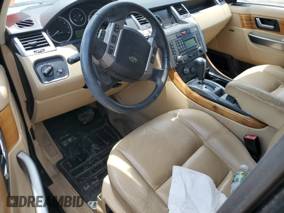 2007 Land Rover Range Rover Sport HSE with VIN SALSK254X7A998553, listed as a Copart auction lot 60889735 with Not provided miles and Salvage title. Bid and sale history available at DreamBid. Image 8.
