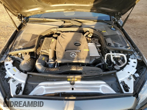 2017 Mercedes-Benz C 300 with VIN WDDWK4JB3HF428915, listed as a Copart auction lot 77944844 with 57,241 mi miles and Salvage Title. Bid and sale history available at DreamBid. Image 11.