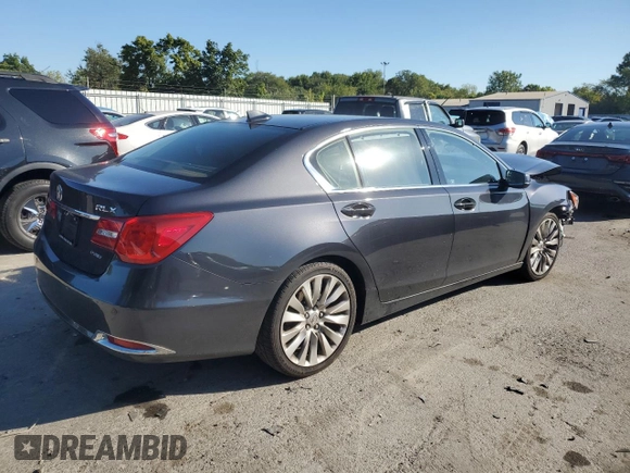 2014 Acura RLX Advance z VIN JH4KC1F92EC006169, wystawiony jako Copart lot #70839524 z przebiegiem Nie podano mil oraz Szkoda całkowita • Salvage title. Historia ofert i sprzedaży dostępna na DreamBid. Obrazek 3.