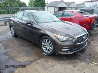2014 Infiniti Q50 Sport with VIN JN1BV7AR0EM692344, listed as a IAAI auction lot 42070023 with 84,801 mi miles and . Bid and sale history available at DreamBid. Image 1.