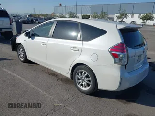2017 Toyota Prius v Two with VIN JTDZN3EU9HJ066736, listed as a IAAI auction lot 42025100 with 89,082 mi miles. Bid and sale history available at carsss.com. Image 3.