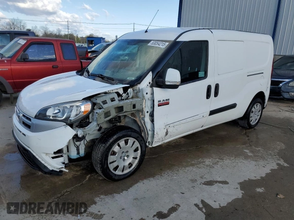 2015 Ram ProMaster City Cargo Tradesman SLT with VIN ZFBERFBTXF6963244, listed as a Copart auction lot 53054215 with 121,623 mi miles and Salvage Title. Bid and sale history available at carsss.com. Image 1.