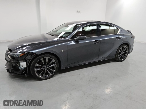 2022 Lexus IS 350 F Sport with VIN JTHGZ1E21N5025759, listed as a Copart auction lot 54313225 with 34,177 mi miles and Clean title. Bid and sale history available at DreamBid. Image 1.