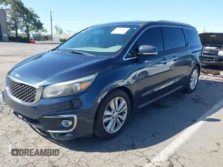 2016 Kia Sedona SX-L with VIN KNDME5C15G6083811, listed as a IAAI auction lot 41932863 with 124,218 mi miles. Bid and sale history available at carsss.com. Image 17.