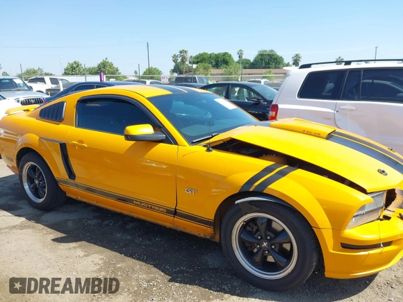 2007 Ford Mustang GT Deluxe with VIN 1ZVFT82H375255531, listed as a IAAI auction lot 42159077 with 158,223 mi miles. Bid and sale history available at carsss.com. Image 14.