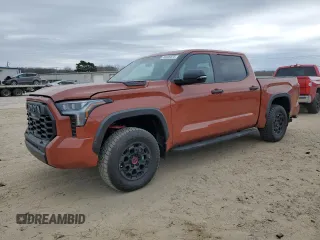 2024 Toyota Tundra TRD Pro Hybrid with VIN 5TFPC5DB9RX056442, listed as a Copart auction lot 46686875 with 5,198 mi miles and Salvage title. Bid and sale history available at DreamBid. Image 1.
