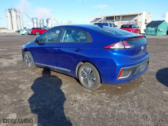2022 Hyundai Ioniq Plug-In Hybrid SE with VIN KMHC65LD1NU278652, listed as a IAAI auction lot 41828778 with 57,711 mi miles. Bid and sale history available at carsss.com. Image 3.