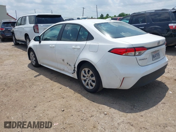 2024 Toyota Corolla LE with VIN 5YFB4MDE1RP170932, listed as a IAAI auction lot 42172355 with 6,424 mi miles and . Bid and sale history available at carsss.com. Image 3.