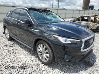 2019 Infiniti QX50 Essential with VIN 3PCAJ5M33KF116266, listed as a Copart auction lot 59537885 with 88,660 mi miles and Salvage title. Bid and sale history available at DreamBid. Image 4.