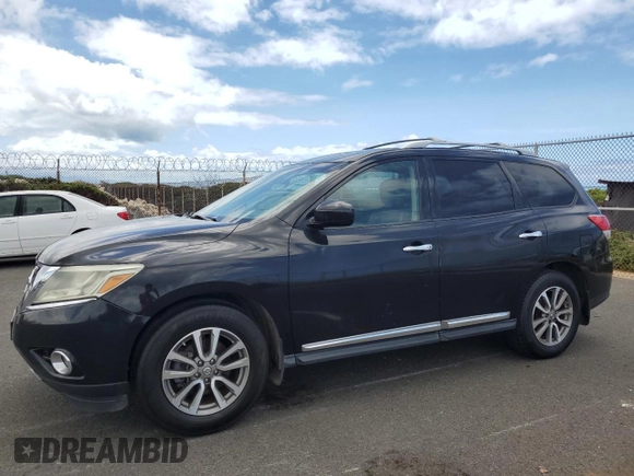 2014 Nissan Pathfinder SL z VIN 5N1AR2MN4EC681227, wystawiony jako Copart lot #60925795 z przebiegiem 103 665 mil mil oraz Czysty tytuł • Clean title. Historia ofert i sprzedaży dostępna na DreamBid. Obrazek 1.