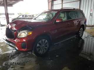 2019 Mercedes-Benz GLS with VIN 4JGDF6EE8KB184050, listed as a Copart auction lot 43813875 with 63,322 mi miles and Salvage Title. Bid and sale history available at carsss.com. Image 1.