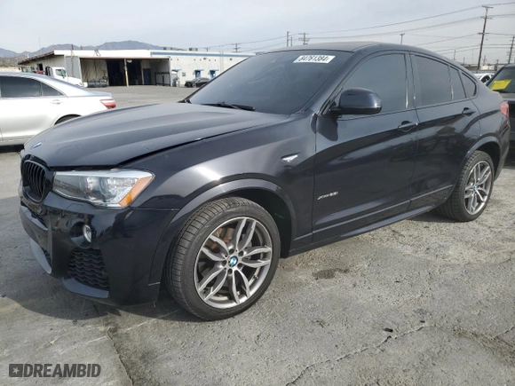 2017 BMW X4 xDrive28i with VIN 5UXXW3C31H0T79864, listed as a Copart auction lot 84761384 with 138,880 mi miles and Salvage Title. Bid and sale history available at carsss.com. Image 1.