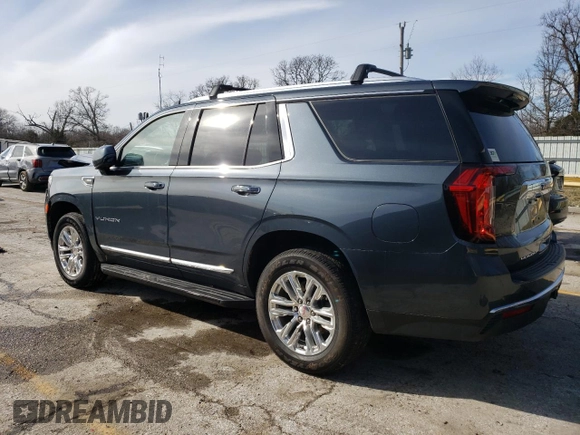 2021 GMC Yukon SLT with VIN 1GKS2BKD3MR282669, listed as a Copart auction lot 47634735 with 58,601 mi miles and Salvage Title. Bid and sale history available at carsss.com. Image 2.
