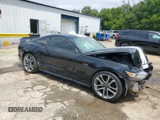 2016 Ford Mustang V6 with VIN 1FA6P8AM2G5246041, listed as a Copart auction lot 57300875 with 134,553 mi miles and Salvage title. Bid and sale history available at DreamBid. Image 4.