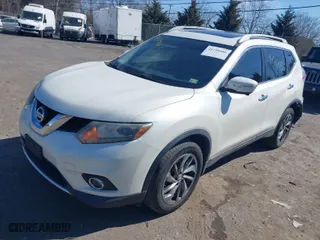 2015 Nissan Rogue SL with VIN 5N1AT2MV1FC857525, listed as a IAAI auction lot 41710406 with 156,646 mi miles. Bid and sale history available at carsss.com. Image 2.