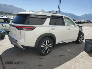 2024 Nissan Pathfinder Platinum with VIN 5N1DR3DJ0RC306862, listed as a Copart auction lot 63416195 with Not provided miles and Salvage title. Bid and sale history available at DreamBid. Image 3.