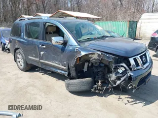 2014 Nissan Armada SV z VIN 5N1AA0NC3EN607990, wystawiony jako IAAI lot #41775889 z przebiegiem 146 422 mil mil oraz . Historia ofert i sprzedaży dostępna na DreamBid. Obrazek 1.