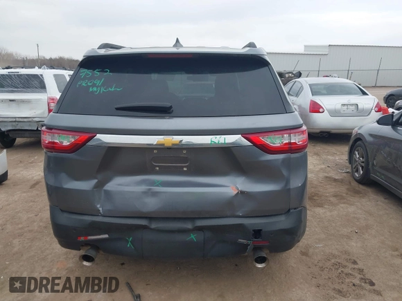 2019 Chevrolet Traverse LT Cloth with VIN 1GNERGKW1KJ245786, listed as a IAAI auction lot 41790476 with 93,445 mi miles and . Bid and sale history available at DreamBid. Image 16.