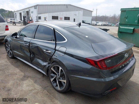 2023 Hyundai Sonata SEL Plus with VIN KMHL44J20PA255322, listed as a IAAI auction lot 41652445 with 31,672 mi miles. Bid and sale history available at carsss.com. Image 3.