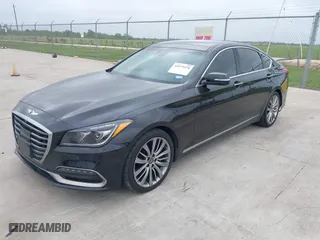 2019 Hyundai Genesis 5.0L with VIN KMHGN4JF4KU291345, listed as a IAAI auction lot 41973574 with 68,924 mi miles. Bid and sale history available at carsss.com. Image 19.
