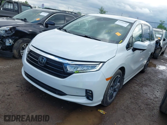 2022 Honda Odyssey Elite with VIN 5FNRL6H91NB058941, listed as a IAAI auction lot 42320293 with 30,977 mi miles and . Bid and sale history available at DreamBid. Image 18.