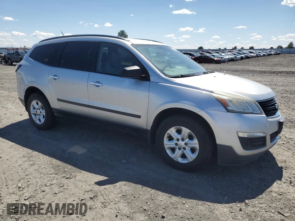 2015 Chevrolet Traverse LS z VIN 1GNKVFED0FJ337397, wystawiony jako Copart lot #55822825 z przebiegiem 161 838 mil mil oraz Czysty tytuł • Clean title. Historia ofert i sprzedaży dostępna na DreamBid. Obrazek 4.
