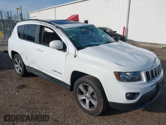 2017 Jeep Compass High Altitude with VIN 1C4NJDEB4HD192984, listed as a IAAI auction lot 41944213 with 128,437 mi miles. Bid and sale history available at carsss.com. Image 1.