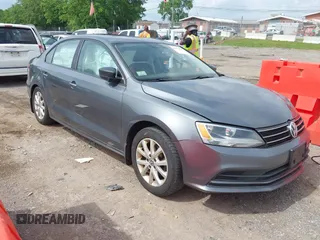 2015 Volkswagen Jetta Sport with VIN 3VWB17AJ5FM296111, listed as a IAAI auction lot 42172924 with 157,823 mi miles and . Bid and sale history available at DreamBid. Image 1.