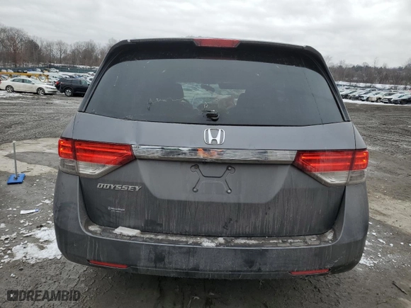 2014 Honda Odyssey LX with VIN 5FNRL5H26EB119925, listed as a Copart auction lot 45383145 with 178,620 mi miles and Salvage Title. Bid and sale history available at carsss.com. Image 6.