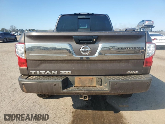 2016 Nissan Titan XD S with VIN 1N6AA1F40GN514555, listed as a Copart auction lot 46584855 with 312,334 mi miles and Salvage Title. Bid and sale history available at carsss.com. Image 6.