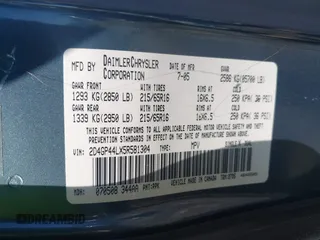 2005 Dodge Caravan SXT z VIN 2D4GP44LX5R581304, wystawiony jako IAAI lot #42709024 z przebiegiem 79 073 mil mil oraz . Historia ofert i sprzedaży dostępna na DreamBid. Obrazek 9.