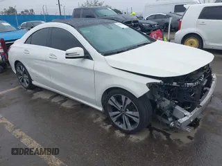 2018 Mercedes-Benz CLA with VIN WDDSJ4EB7JN598900, listed as a IAAI auction lot 41786045 with 0 mi miles. Bid and sale history available at carsss.com. Image 1.