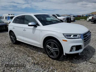 2018 Audi SQ5 Prestige with VIN WA1C4AFY6J2098746, listed as a Copart auction lot 56747805 with 47,566 mi miles and Salvage title. Bid and sale history available at DreamBid. Image 4.