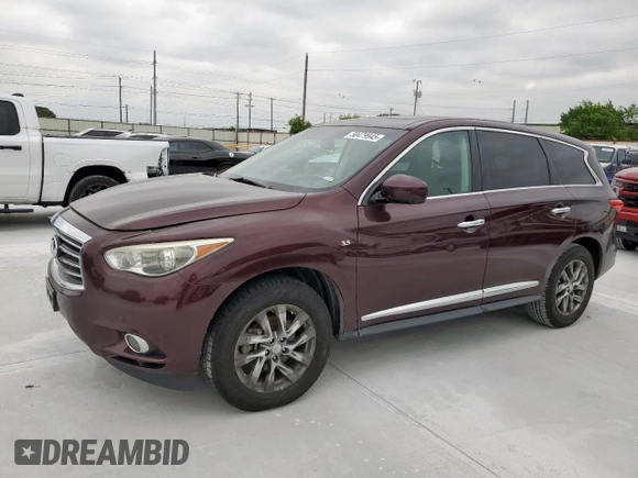 2014 Infiniti QX60 с VIN 5N1AL0MN4EC549719, выставлен на аукционе Copart как лот 58479945 с пробегом 157 320 миль миль и Чистый • Clean title. История ставок и продаж доступна на DreamBid. Изображение 1.