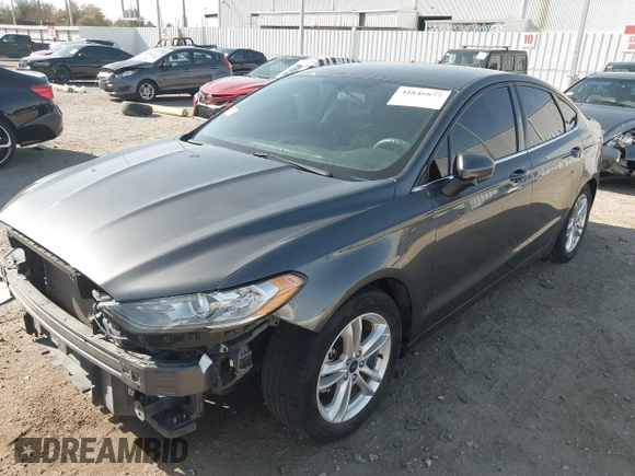 2018 Ford Fusion SE with VIN 3FA6P0HD4JR149788, listed as a IAAI auction lot 41846877 with 57,350 mi miles. Bid and sale history available at carsss.com. Image 2.