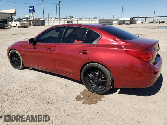 2014 Infiniti Q50 Premium with VIN JN1BV7AP8EM676682, listed as a Copart auction lot 47731195 with 78,902 mi miles and Salvage Title. Bid and sale history available at carsss.com. Image 2.