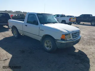 2002 Ford Ranger XL with VIN 1FTYR10D12PB49674, listed as a IAAI auction lot 41732558 with 208,449 mi miles. Bid and sale history available at carsss.com. Image 1.