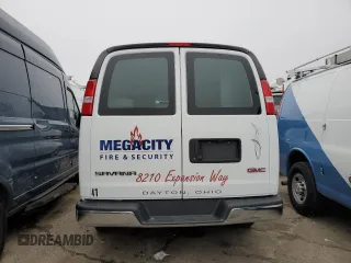 2021 GMC Savana Cargo Van with VIN 1GTW7AFP7M1247760, listed as a Copart auction lot 48441295 with 49,586 mi miles and Salvage Title. Bid and sale history available at carsss.com. Image 6.