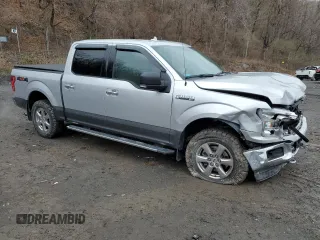 2018 Ford F-150 XL with VIN 1FTEW1E59JFC37258, listed as a Copart auction lot 52680255 with 93,966 mi miles and Salvage title. Bid and sale history available at DreamBid. Image 4.