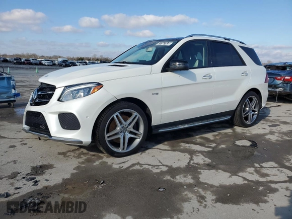 2018 Mercedes-Benz GLE 43 AMG with VIN 4JGDA6EB9JB025525, listed as a Copart auction lot 86978854 with 20,988 mi miles and Salvage Title. Bid and sale history available at DreamBid. Image 1.