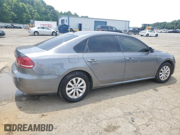 2014 Volkswagen Passat Wolfsburg Edition with VIN 1VWAT7A33EC066817, listed as a Copart auction lot 60502745 with 183,263 mi miles and Salvage title. Bid and sale history available at DreamBid. Image 3.