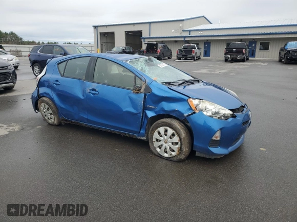 2012 Toyota Prius One z VIN JTDKDTB39C1507466, wystawiony jako Copart lot #55726175 z przebiegiem Nie podano mil oraz Szkoda całkowita • Salvage title. Historia ofert i sprzedaży dostępna na DreamBid. Obrazek 4.