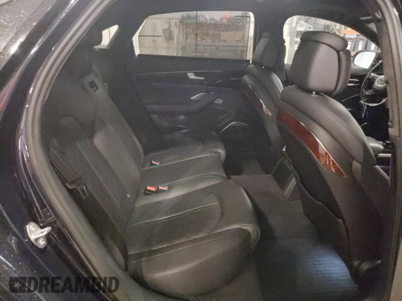 2014 Audi A8 4.0T with VIN WAUR2AFD8EN006198, listed as a Copart auction lot 85272544 with 105,058 mi miles and Salvage Title. Bid and sale history available at DreamBid. Image 10.