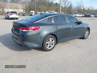 2016 Kia Optima LX with VIN KNAGT4L30G5081448, listed as a IAAI auction lot 41887881 with 95,214 mi miles. Bid and sale history available at carsss.com. Image 4.