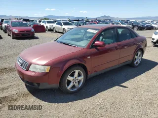2004 Audi A4 with VIN WAULC58E84A096586, listed as a Copart auction lot 62707425 with 102,114 mi miles and Clean title. Bid and sale history available at DreamBid. Image 1.