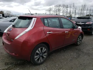 2015 Nissan LEAF SV with VIN 1N4AZ0CPXFC301245, listed as a Copart auction lot 45902623 with 75,831 mi miles. Bid and sale history available at carsss.com. Image 3.