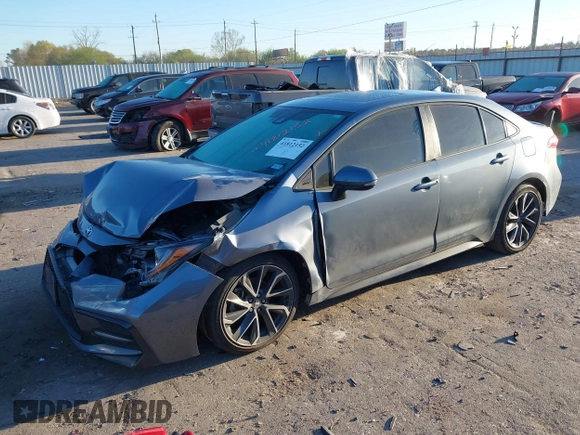 2020 Toyota Corolla SE with VIN 5YFP4RCEXLP014867, listed as a IAAI auction lot 41812152 with 84,744 mi miles. Bid and sale history available at carsss.com. Image 17.