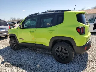 2018 Jeep Renegade Trailhawk with VIN ZACCJBCB0JPH49959, listed as a Copart auction lot 51521625 with 37,152 mi miles and Salvage Title. Bid and sale history available at carsss.com. Image 2.